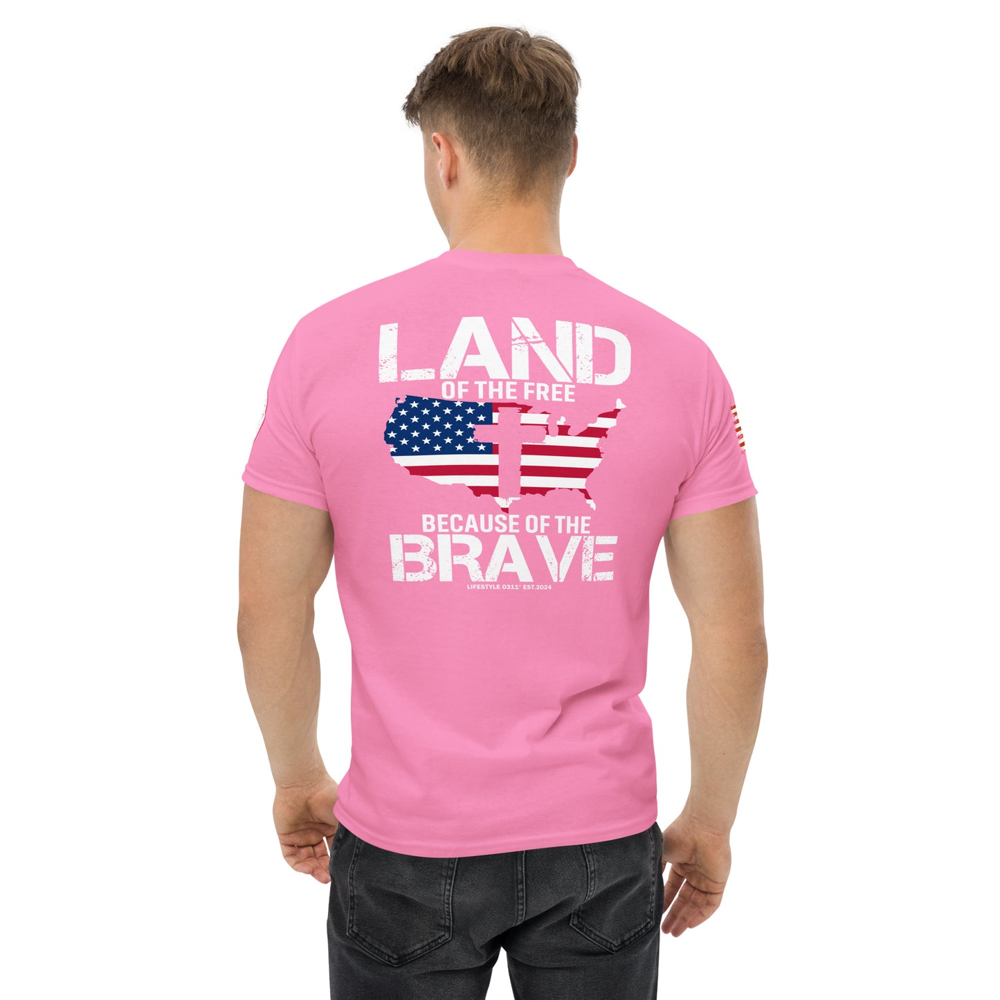 Land Of The Free Men's classic tee