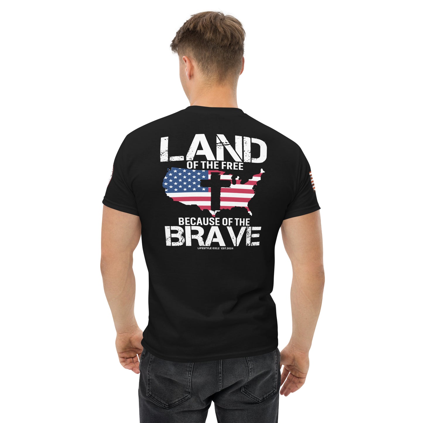 Land Of The Free Men's classic tee