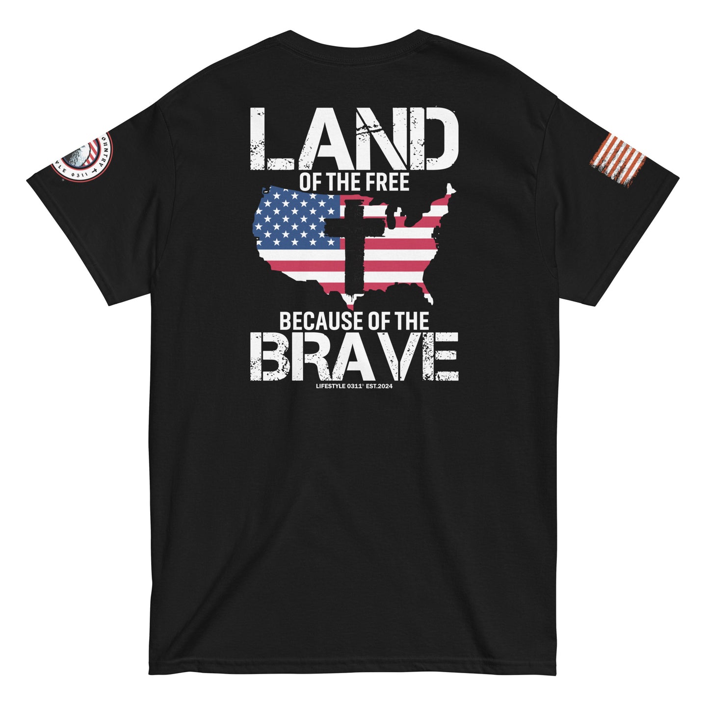 Land Of The Free Men's classic tee