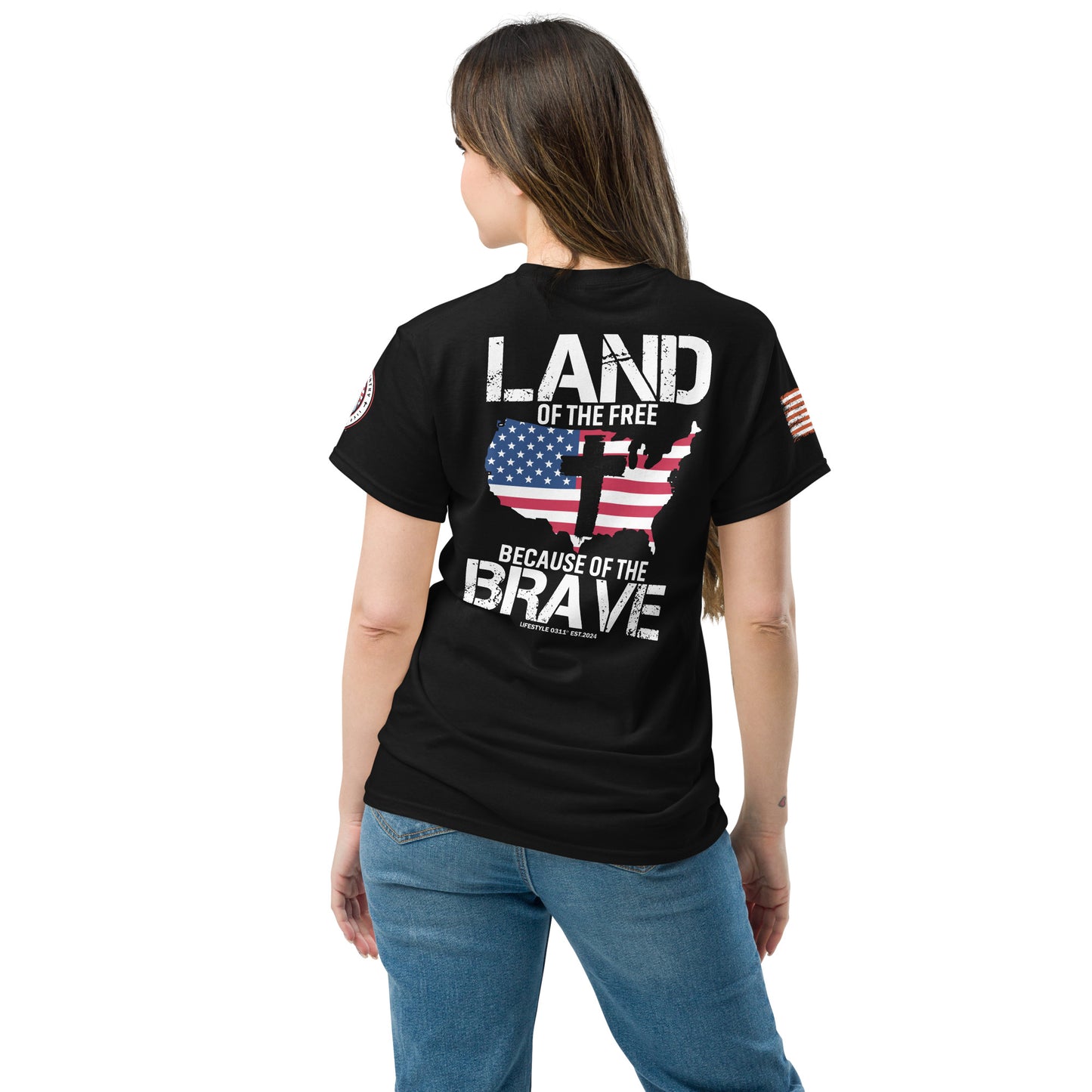 Land Of The Free Men's classic tee