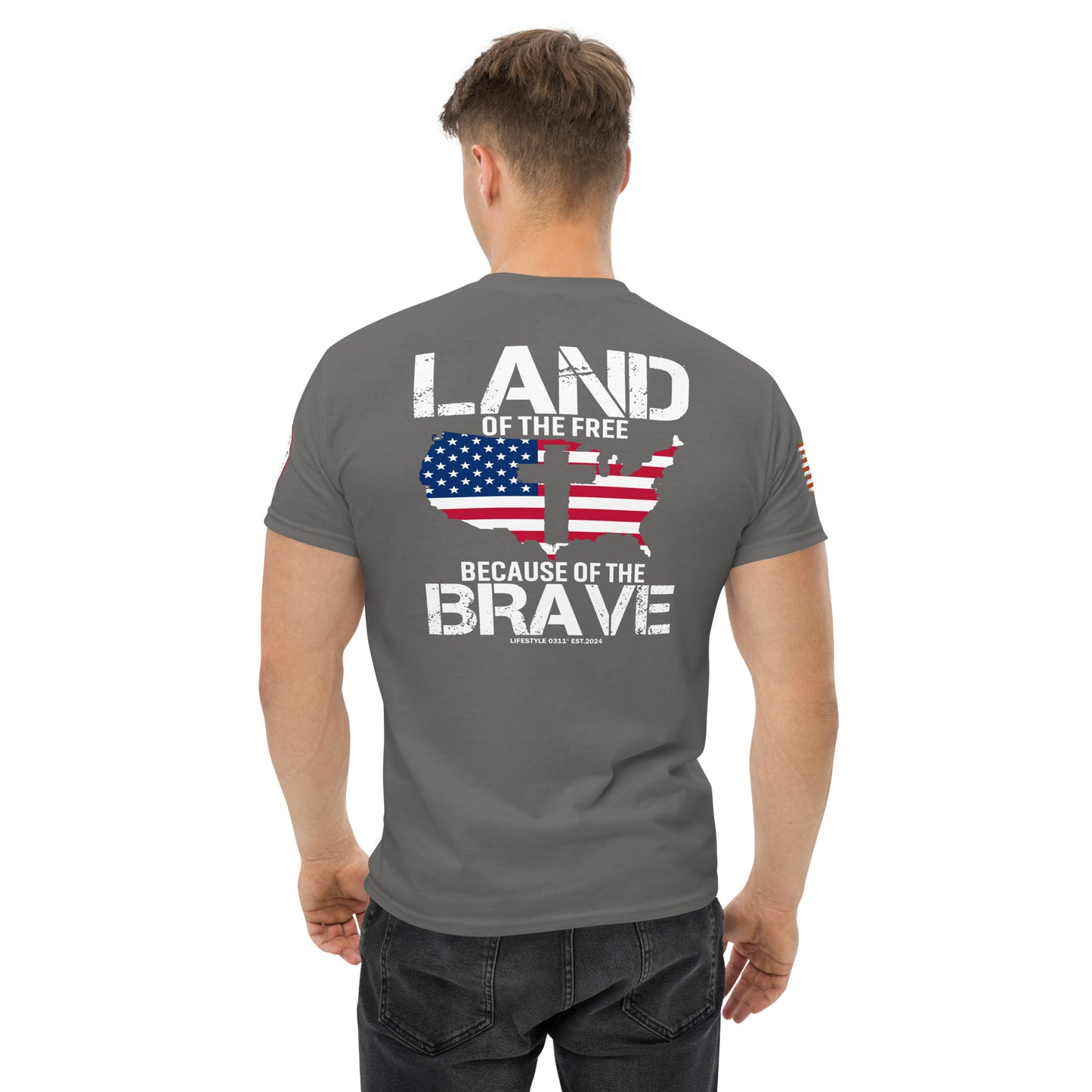 Land Of The Free Men's classic tee