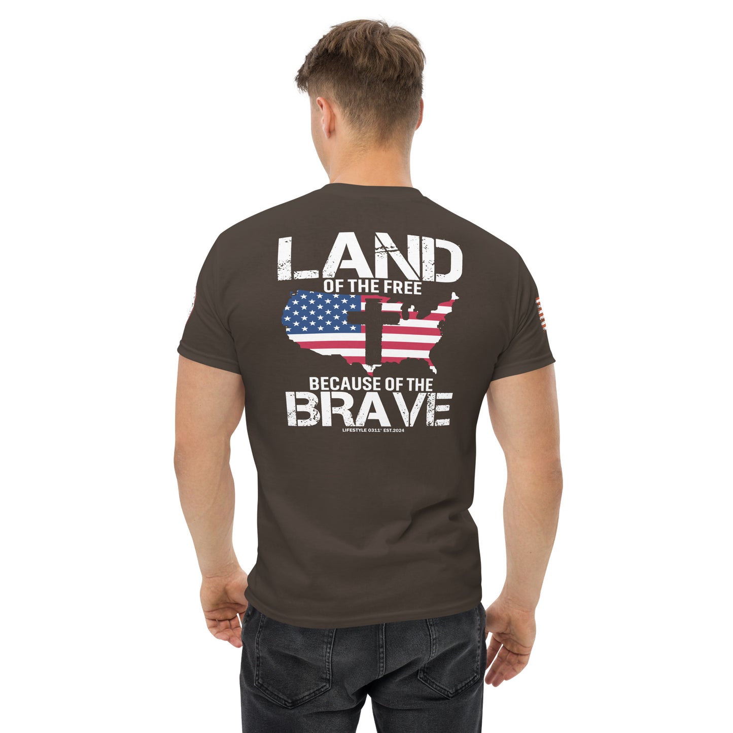 Land Of The Free Men's classic tee