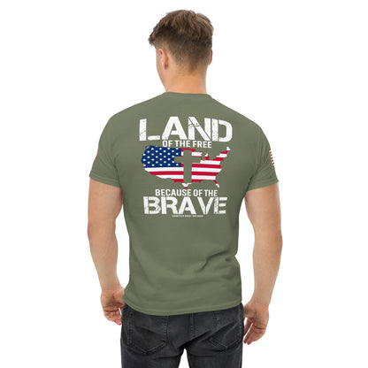 Land Of The Free Men's classic tee