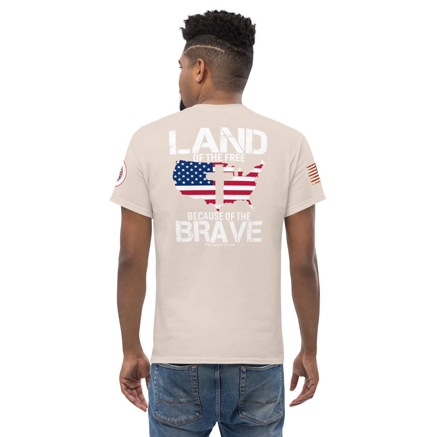 Land Of The Free Men's classic tee