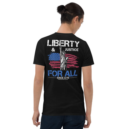 Liberty & Justice for All  Unisex t-shirt