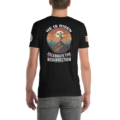 He is Risen  Celebrate Short-Sleeve Unisex T-Shirt