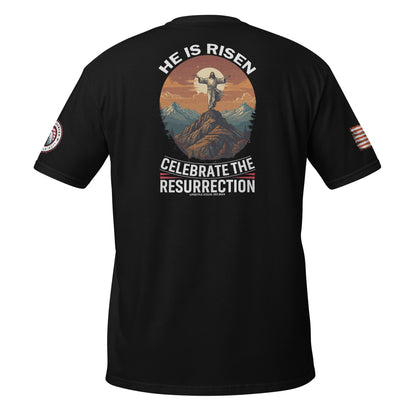 He is Risen  Celebrate Short-Sleeve Unisex T-Shirt