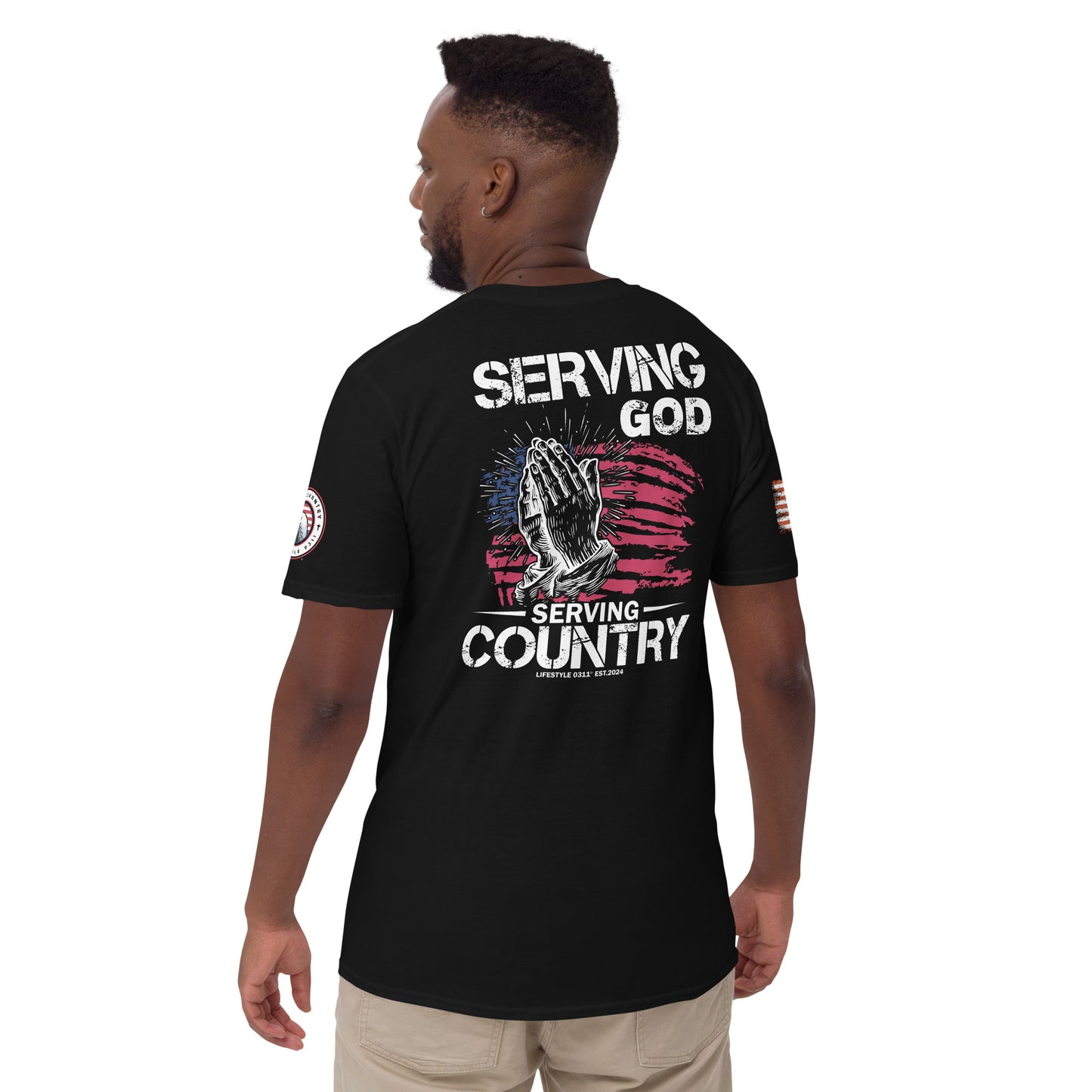 Serving God and Country Short-Sleeve Unisex T-Shirt