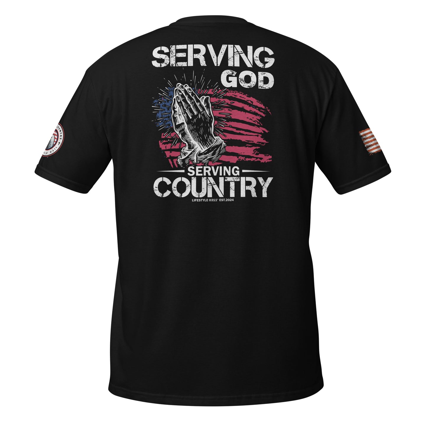 Serving God & Country 2 Short-Sleeve Unisex T-Shirt