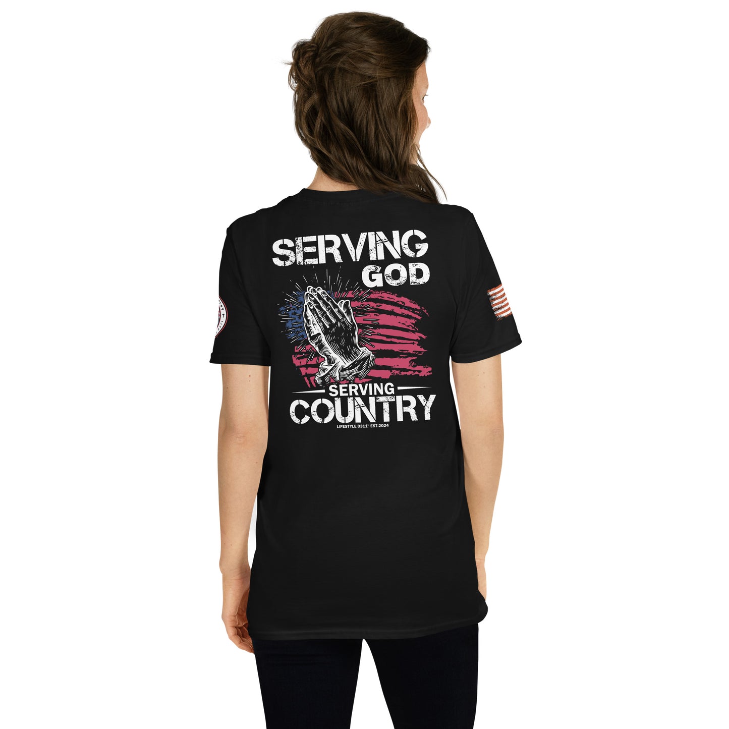 Serving God & Country 2 Short-Sleeve Unisex T-Shirt