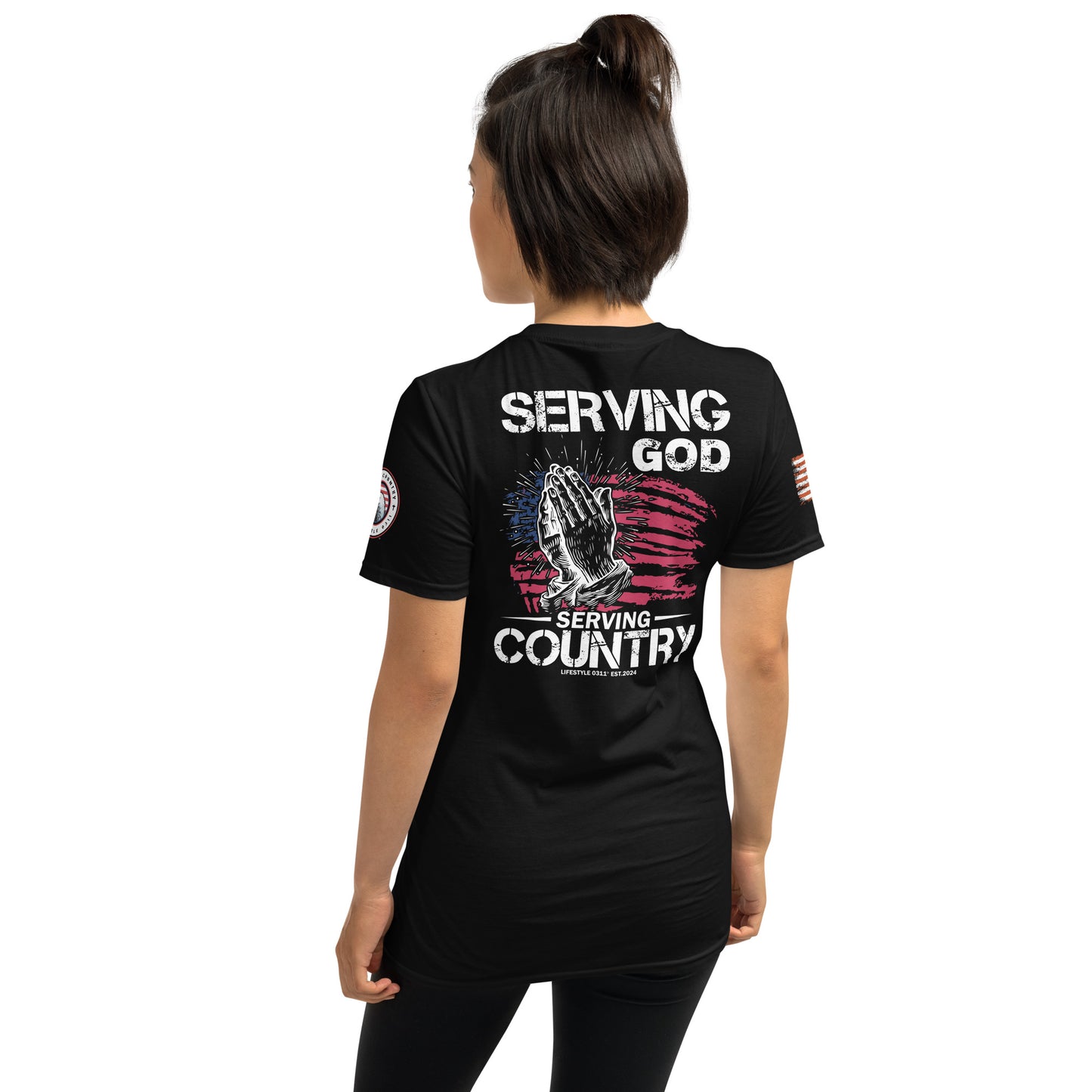 Serving God & Country 2 Short-Sleeve Unisex T-Shirt