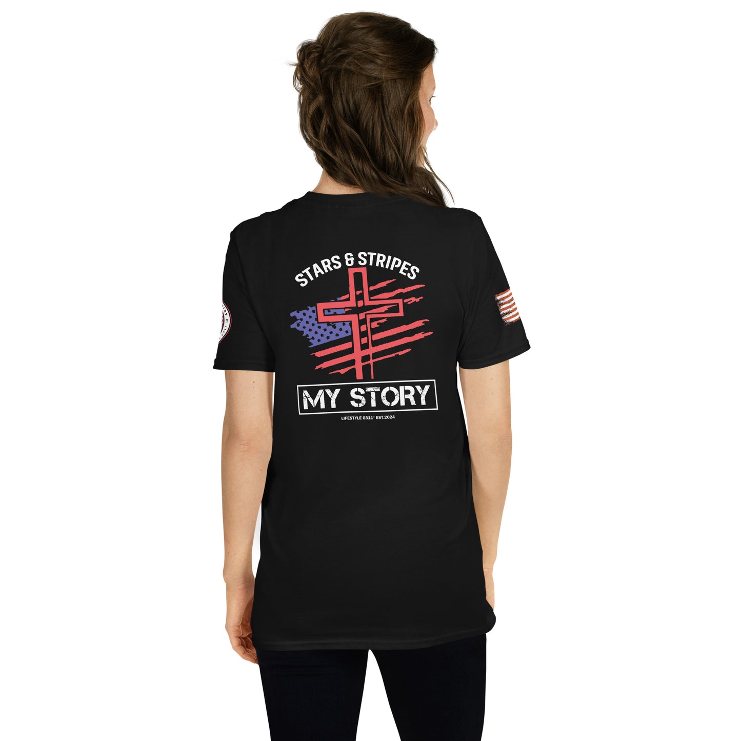 Stars & Stripes Short-Sleeve Unisex T-Shirt