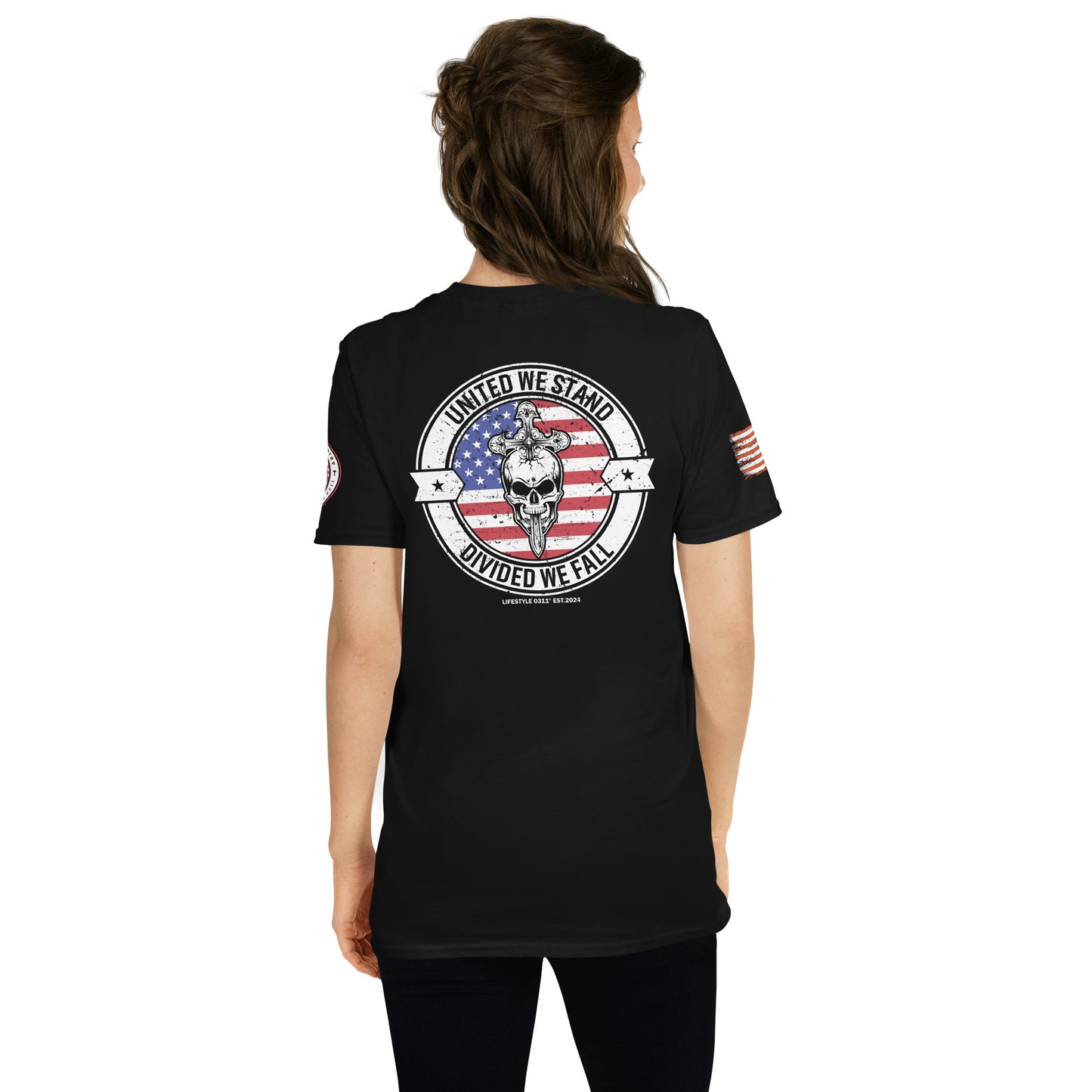 United We Stand Divided We Fall Short-Sleeve Unisex T-Shirt