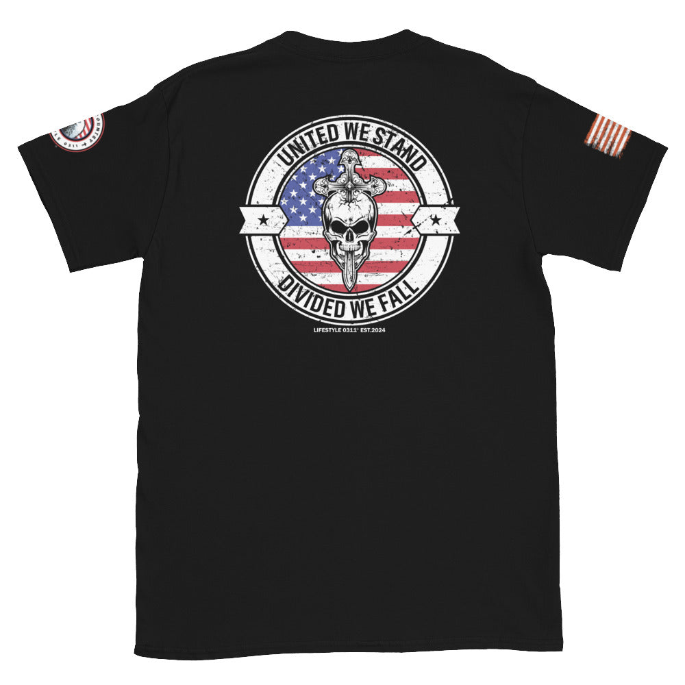 United We Stand Divided We Fall Short-Sleeve Unisex T-Shirt