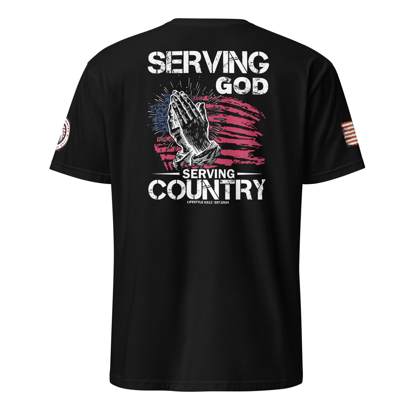 Serving God and Country Short-Sleeve Unisex T-Shirt