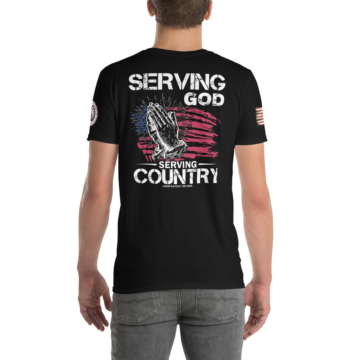 Serving God and Country Short-Sleeve Unisex T-Shirt