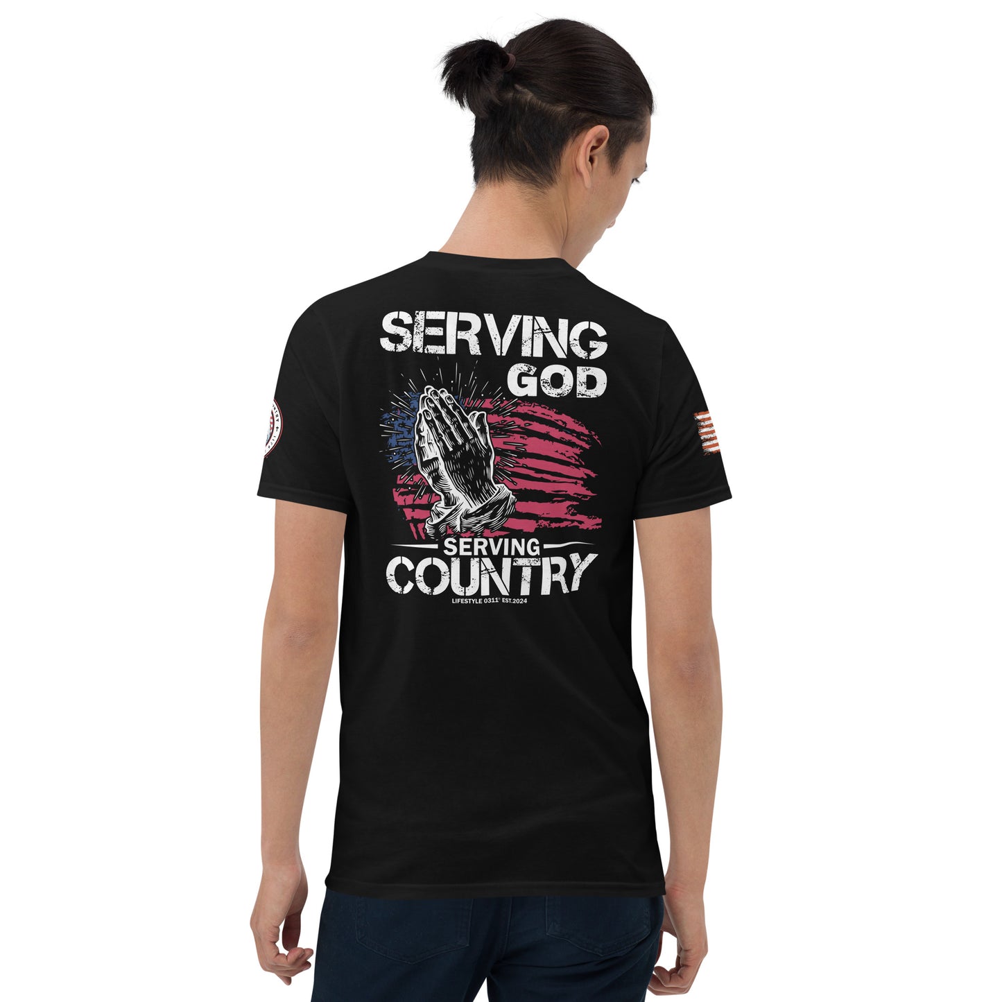 Serving God and Country Short-Sleeve Unisex T-Shirt