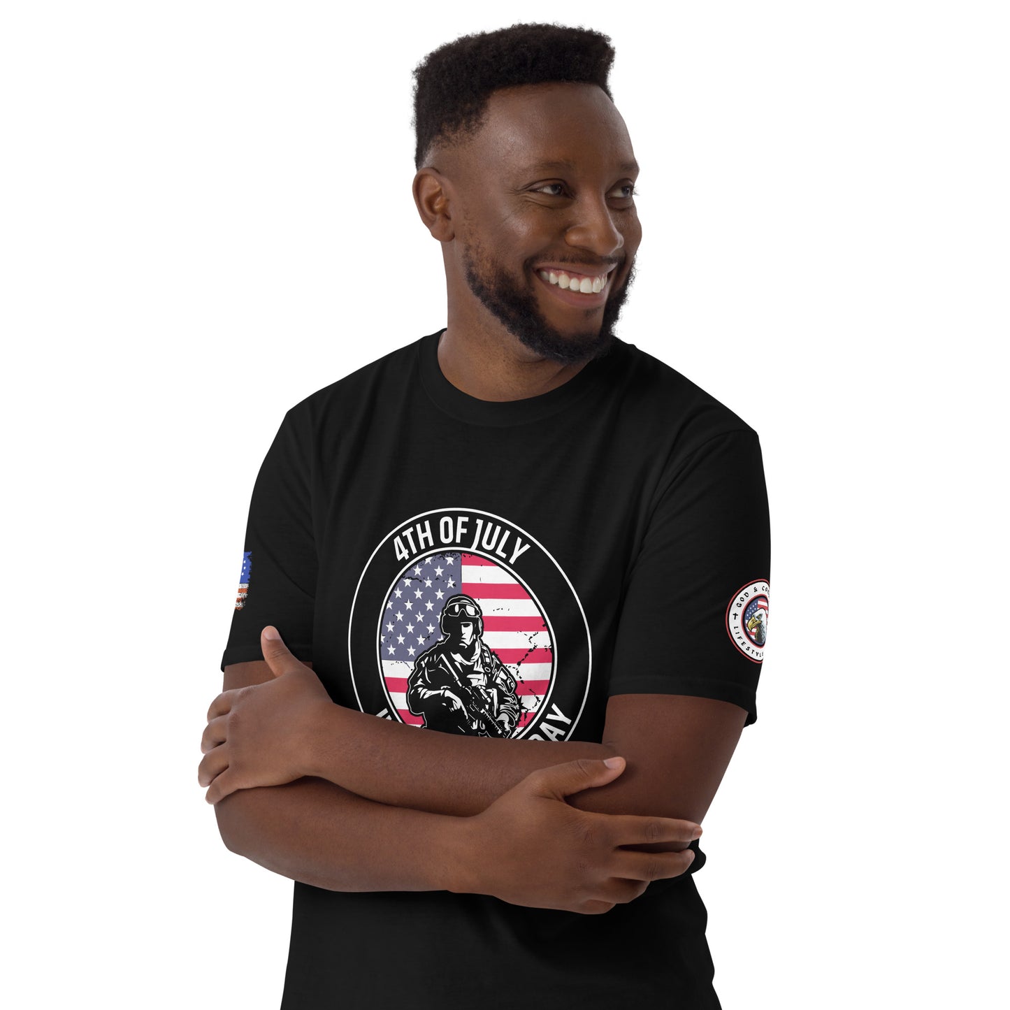 4th of July Independence Day Soldier Short-Sleeve Unisex T-Shirt