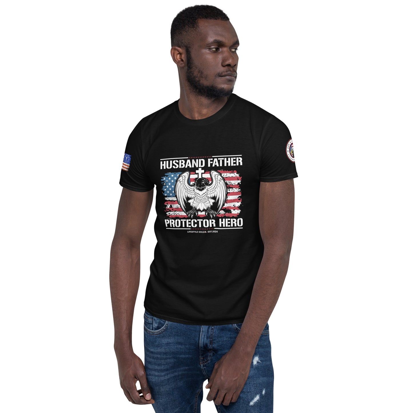 Husband Father Protector Short-Sleeve Unisex T-Shirt