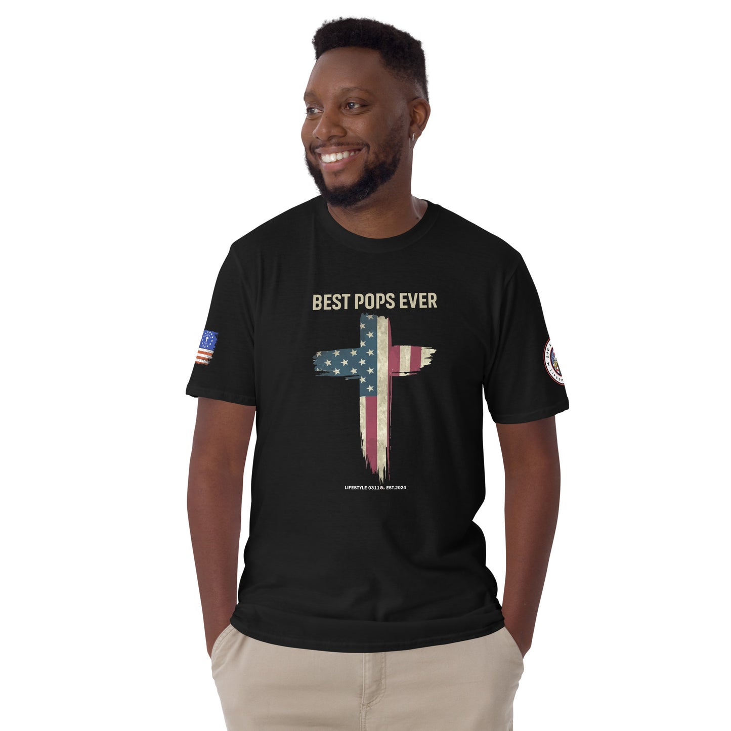 Best Pops Cross Short-Sleeve Unisex T-Shirt