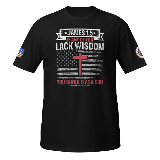 James 1:5 Wisdom Short-Sleeve Unisex T-Shirt