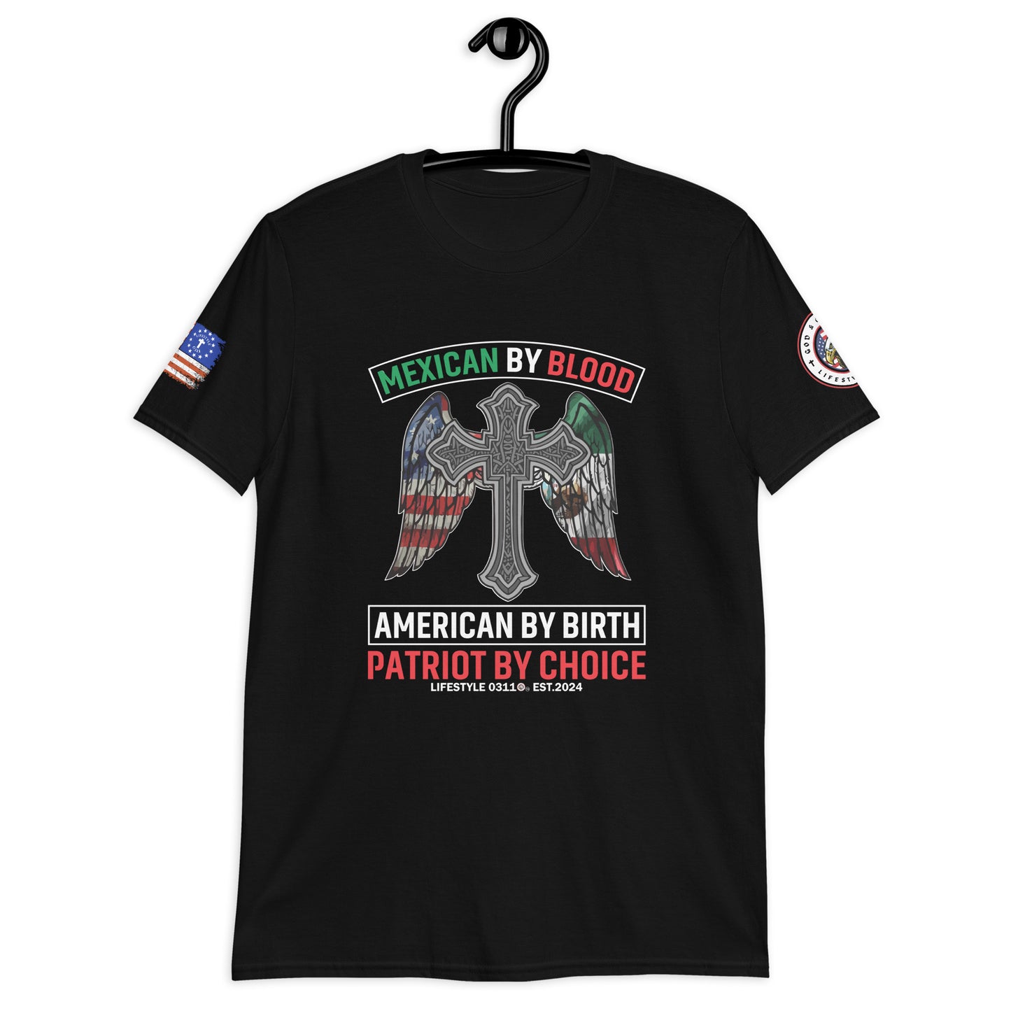 Mexican Blood American Birth Short-Sleeve Unisex T-Shirt