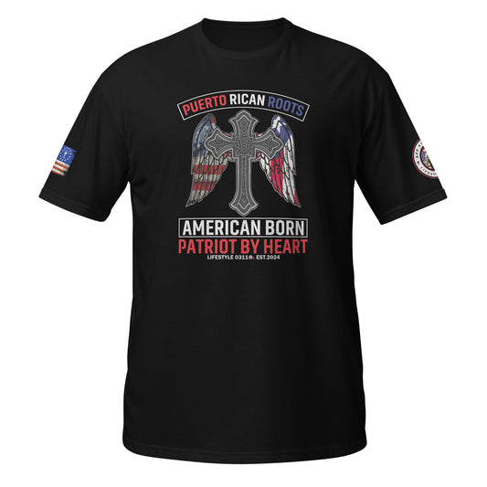 Puerto Rican Roots American Born Short-Sleeve Unisex T-Shirt