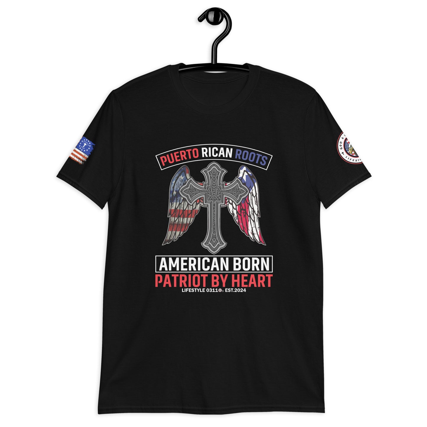 Puerto Rican Roots American Born Short-Sleeve Unisex T-Shirt