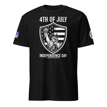 4th of July Shield Independence Day Short-Sleeve Unisex T-Shirt