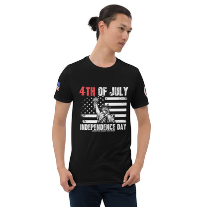 4th of July Statue of Liberty Short-Sleeve Unisex T-Shirt