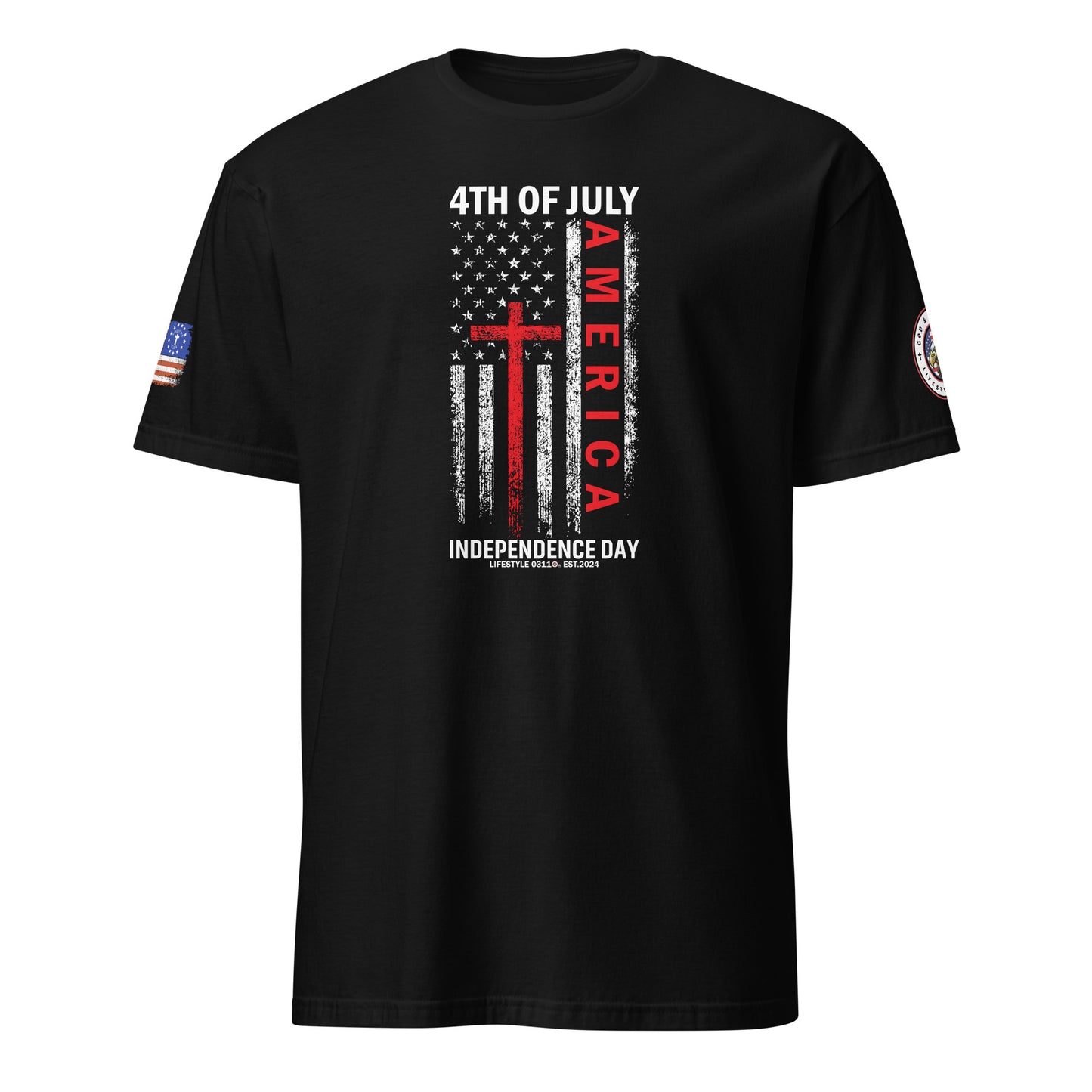 4th of July America Short-Sleeve Unisex T-Shirt