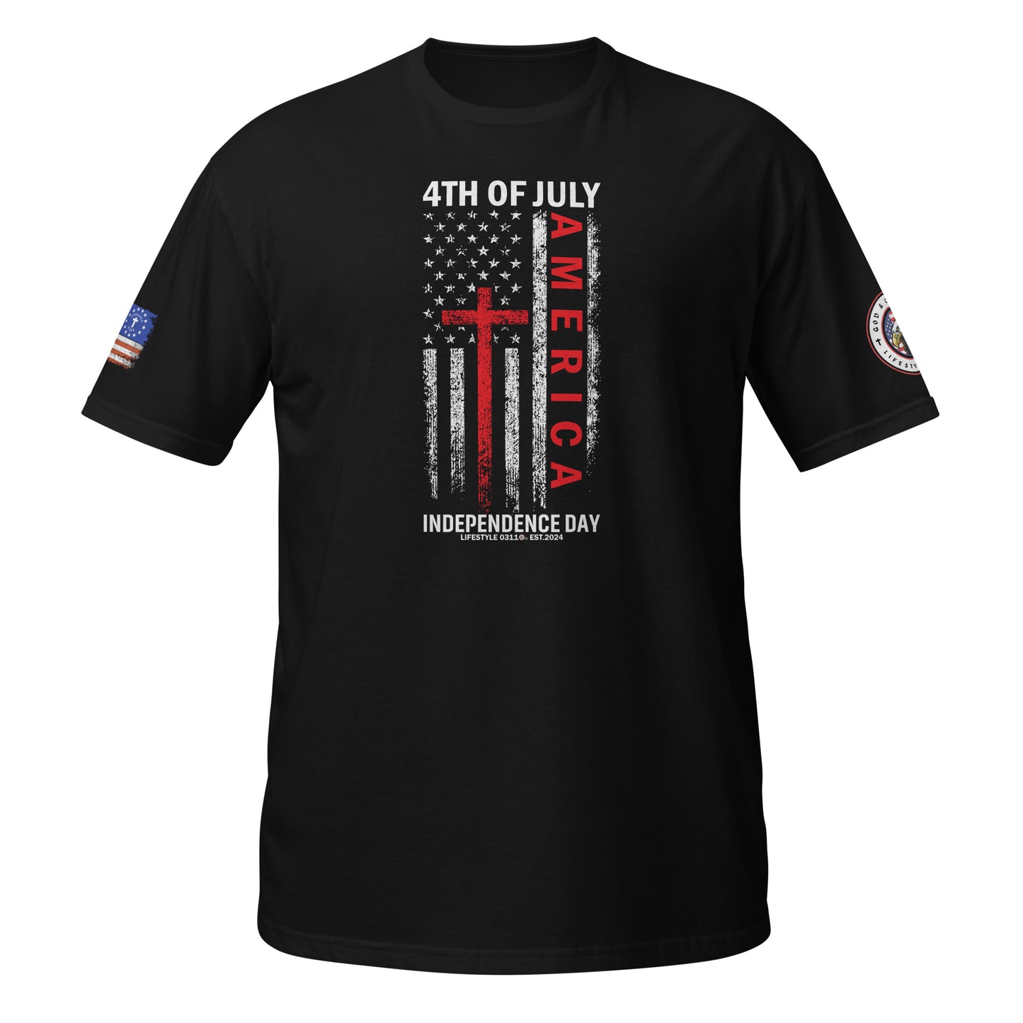 4th of July America Short-Sleeve Unisex T-Shirt