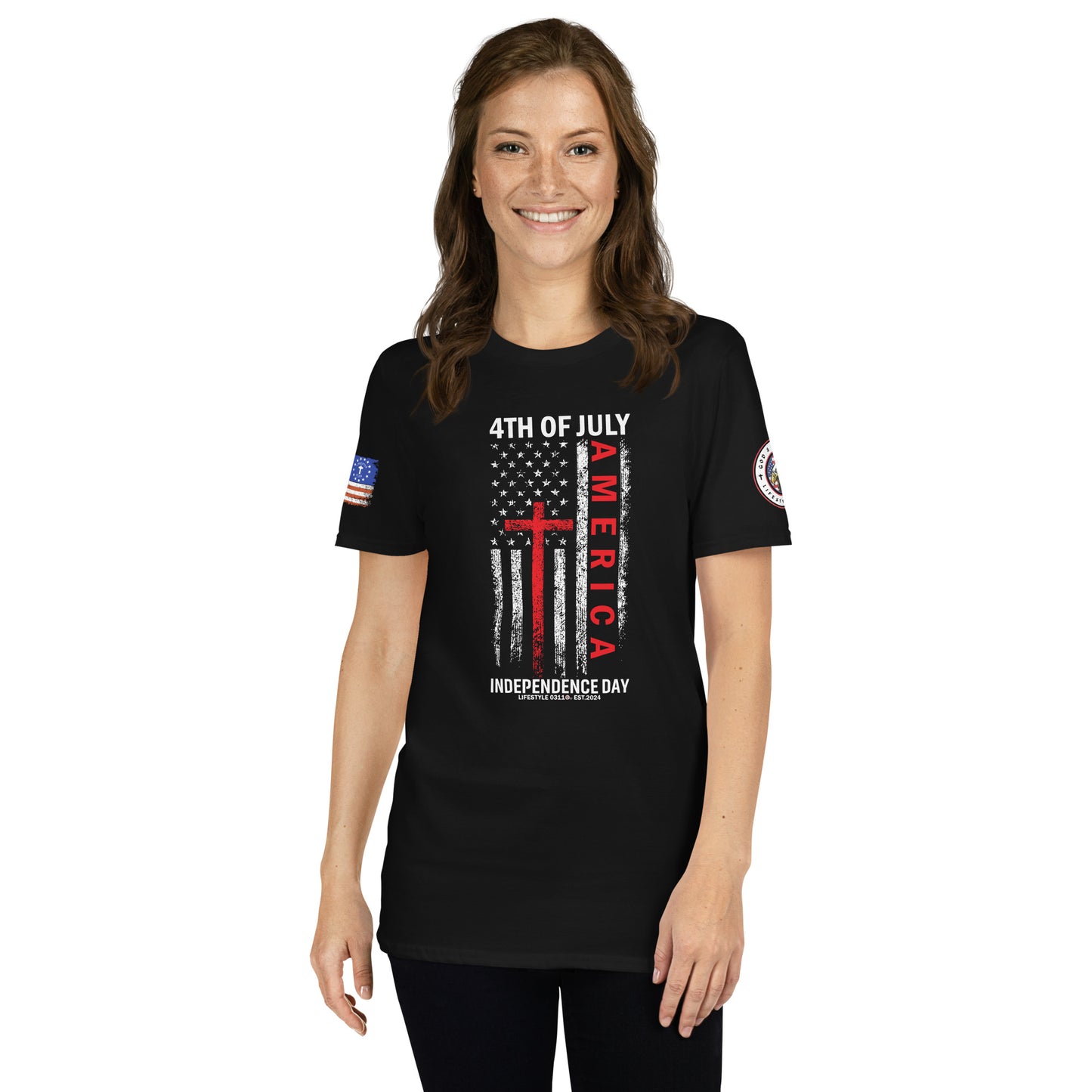 4th of July America Short-Sleeve Unisex T-Shirt