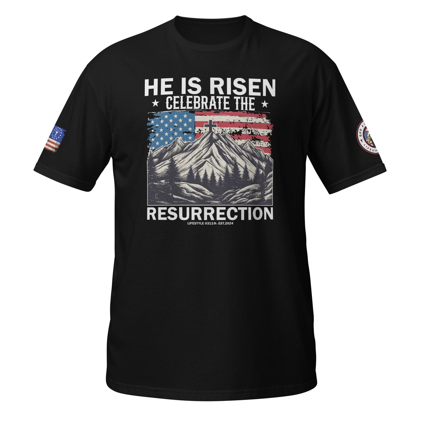 He is Risen Resurrection Short-Sleeve Unisex T-Shirt