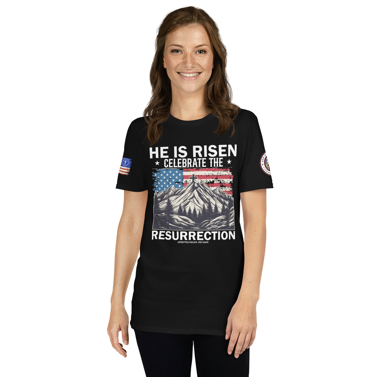 He is Risen Resurrection Short-Sleeve Unisex T-Shirt