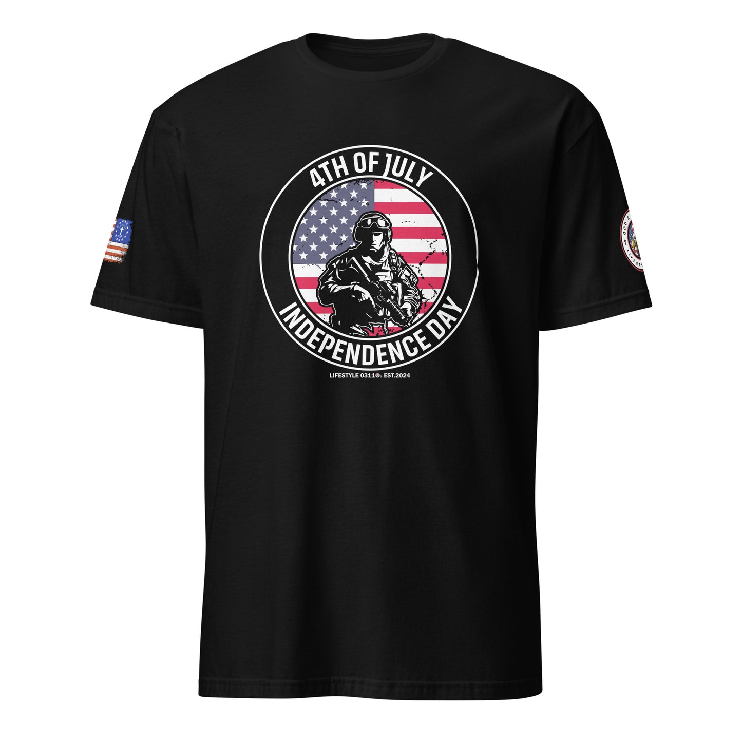 4th of July Independence Day Soldier Short-Sleeve Unisex T-Shirt