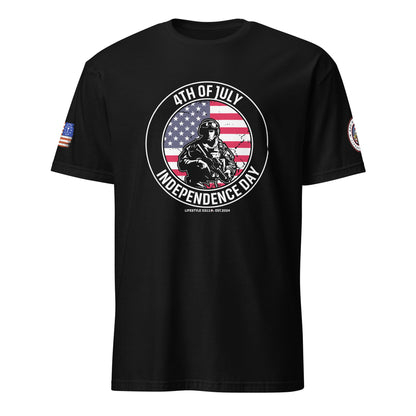 4th of July Independence Day Soldier Short-Sleeve Unisex T-Shirt