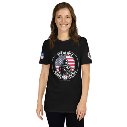 4th of July Independence Day Soldier Short-Sleeve Unisex T-Shirt