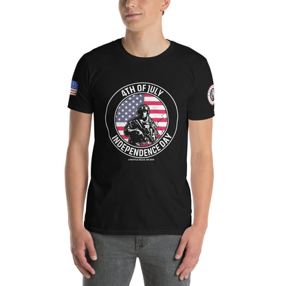 4th of July Independence Day Soldier Short-Sleeve Unisex T-Shirt