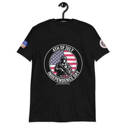 4th of July Independence Day Soldier Short-Sleeve Unisex T-Shirt