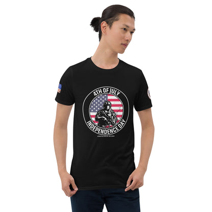 4th of July Independence Day Soldier Short-Sleeve Unisex T-Shirt