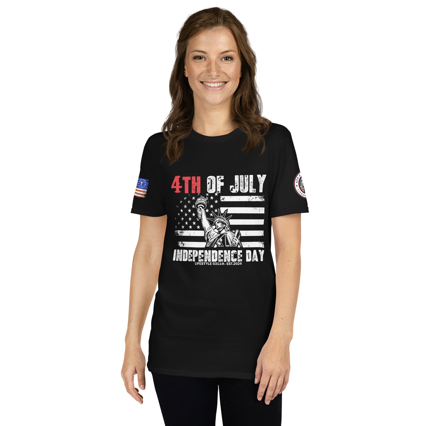 4th of July Independence Day Liberty  Short-Sleeve Unisex T-Shirt