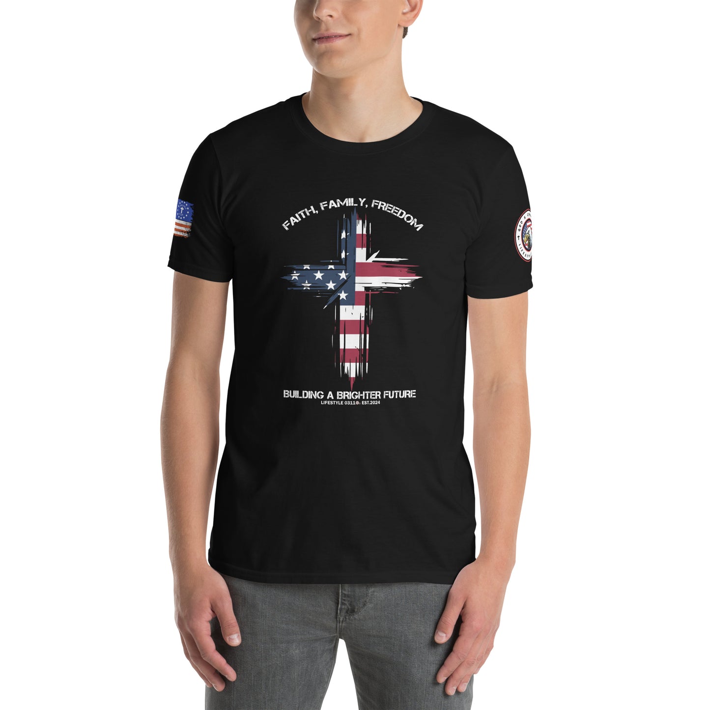 Faith, Family, Freedom Short-Sleeve Unisex T-Shirt