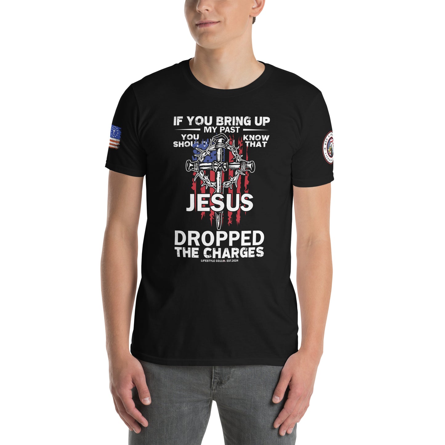 Jesus Dropped the Charges Short-Sleeve Unisex T-Shirt