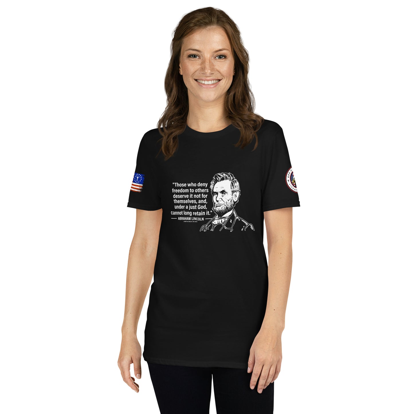 Abraham Lincoln Those Who Deny Freedom Short-Sleeve Unisex T-Shirt