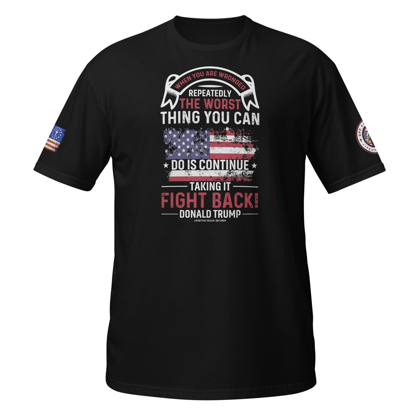 Fight Back Donald Trump Short-Sleeve Unisex T-Shirt