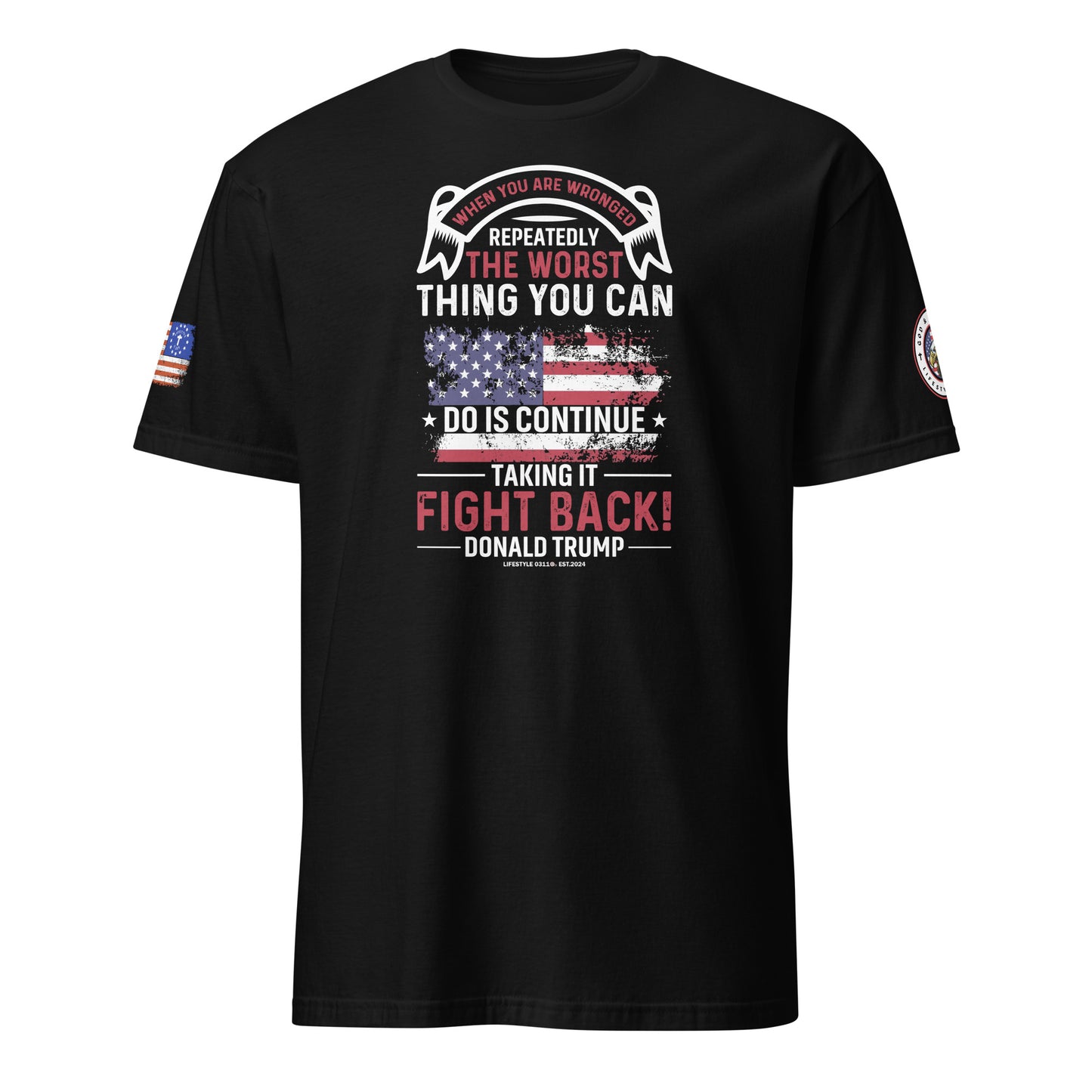 Fight Back Donald Trump Short-Sleeve Unisex T-Shirt