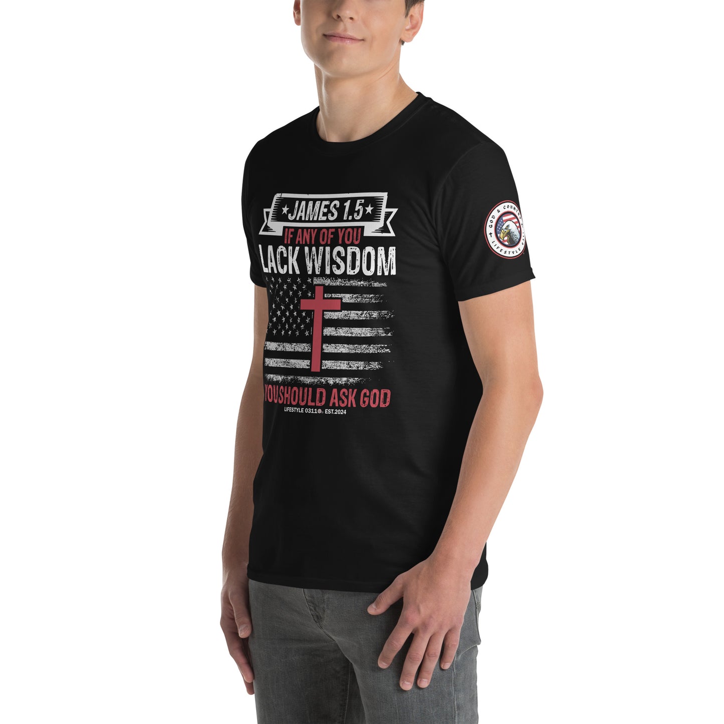 James 1:5 Wisdom Short-Sleeve Unisex T-Shirt