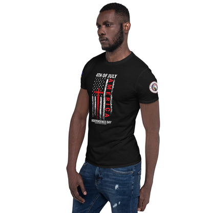 4th of July America Short-Sleeve Unisex T-Shirt