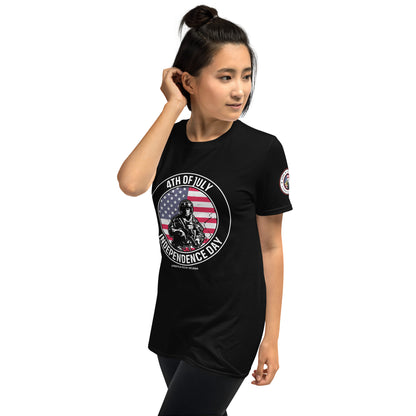 4th of July Independence Day Soldier Short-Sleeve Unisex T-Shirt